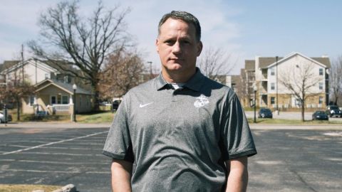 Middle school teacher and single father Michael Turner said it's humbling to rely on a food bank.