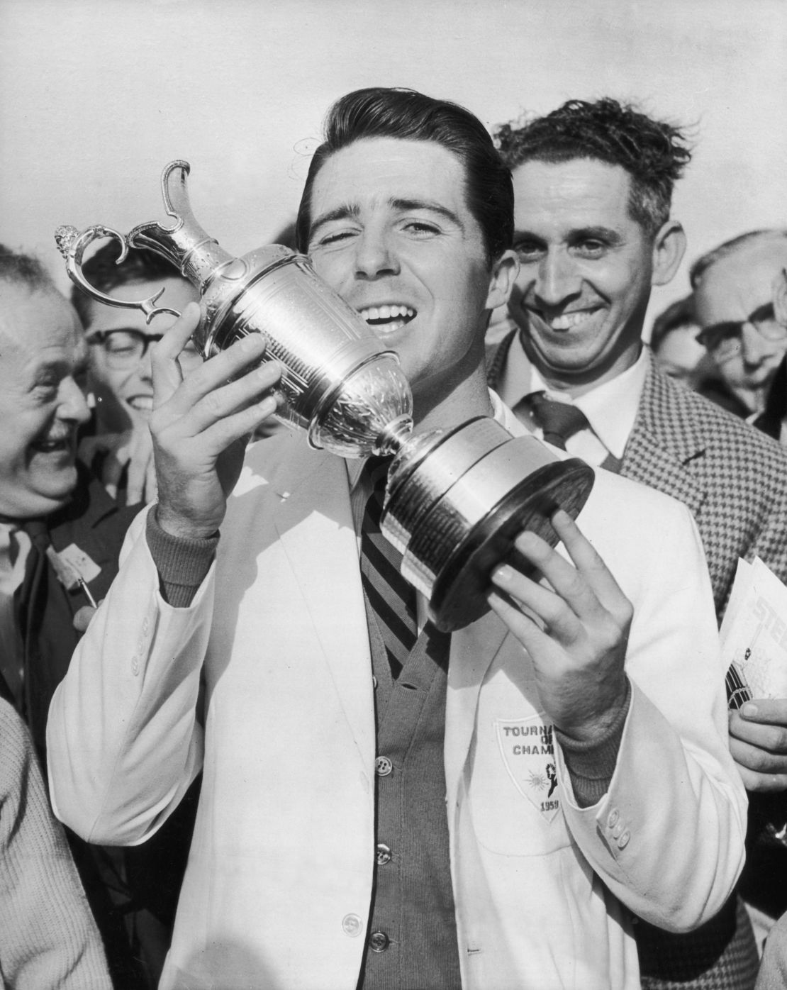 Player won the British Open at Muirifeld, Scotland in 1959.