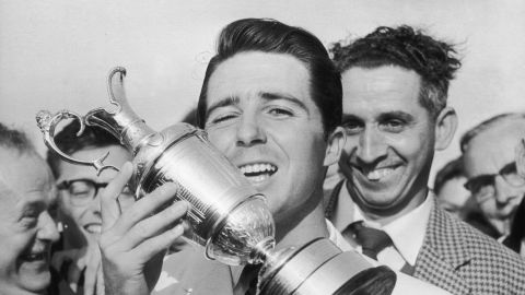 Player won the British Open at Muirifeld, Scotland in 1959.