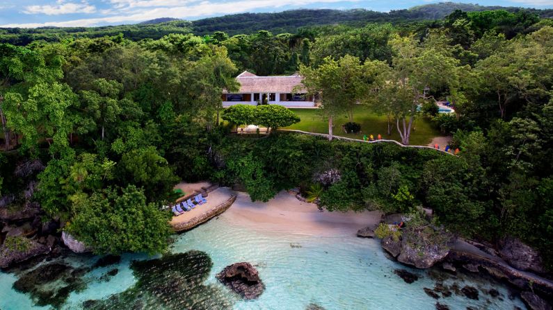 <strong>Fleming Villa at GoldenEye Hotel & Resort, Jamaica:</strong>  The one-time home of James Bond author Ian Fleming boasts lush tropical gardens, a zero-entry pool and its very own private white sand beach.