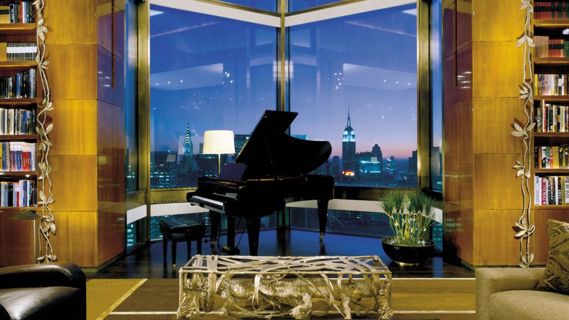 Four Seasons Hotel New York's Ty Warner Penthouse comes with a private pianist.