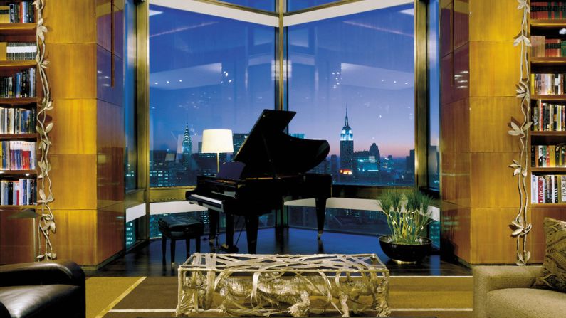 <strong>Ty Warner Penthouse at Four Seasons Hotel New York: </strong>Offering the most over-the-top suite experience in Manhattan, the Ty Warner Penthouse comes with a Bosendorfer baby grand piano and your own private pianist.