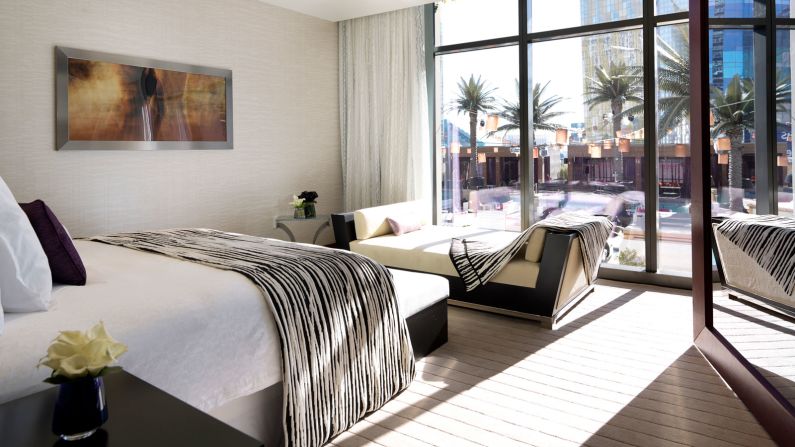 <strong>Bungalow Suite at the Cosmopolitan of Las Vegas: </strong>The Cosmopolitan's three-level, adults-only Bungalow Suite overlooks Sin City's legendary day club Marquee and features a Jacuzzi plunge pool and 24-hour butler service.