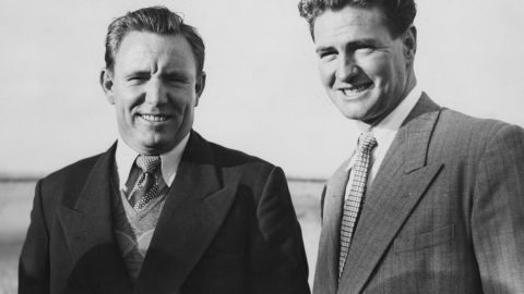 Miller (right) is regarded as one of Australia's greatest cricketers