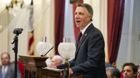 Vermont Gov. Phil Scott, seen here in a file photo, signed the gun control legislation Wednesday.