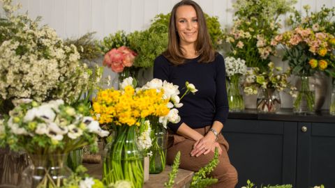 Florist Philippa Craddock owns a flower shop at Selfridges Department Store in central London.