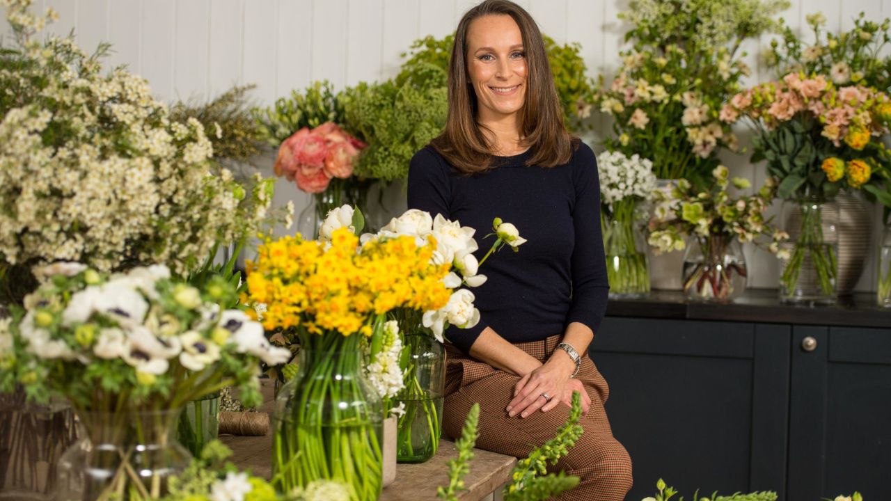 Florist Philippa Craddock owns a flower shop at Selfridges Department Store in central London.