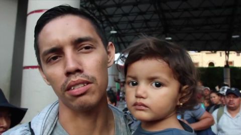 Honduran Misael Bonilla says widespread crime forced his family to flee. 