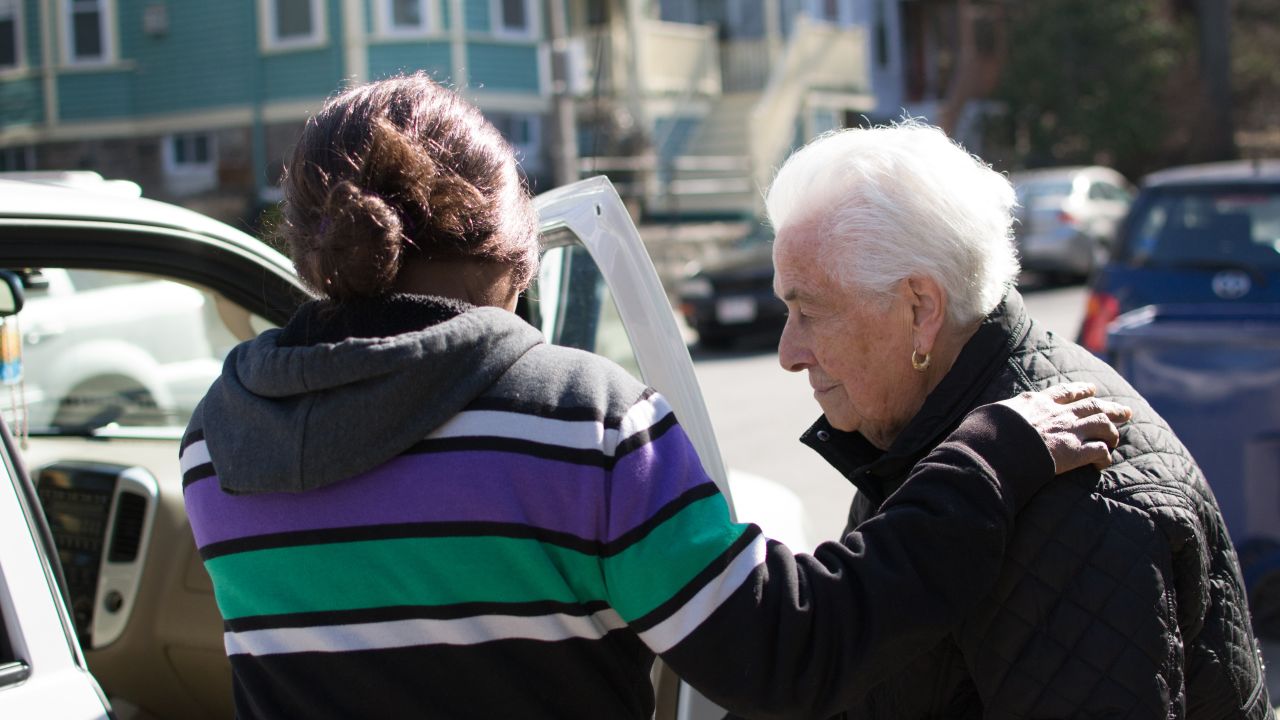 "Thank God I have her on my arm," Isolina Dicenso said on one outing. "Nirva, if I no have you on my arm, I go face-down. Thank God I met this woman."