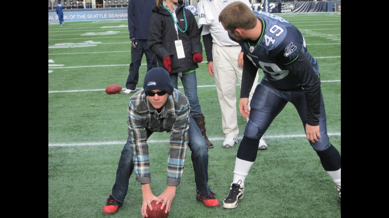 Blindness didn't stop Jake from playing the game he loved.