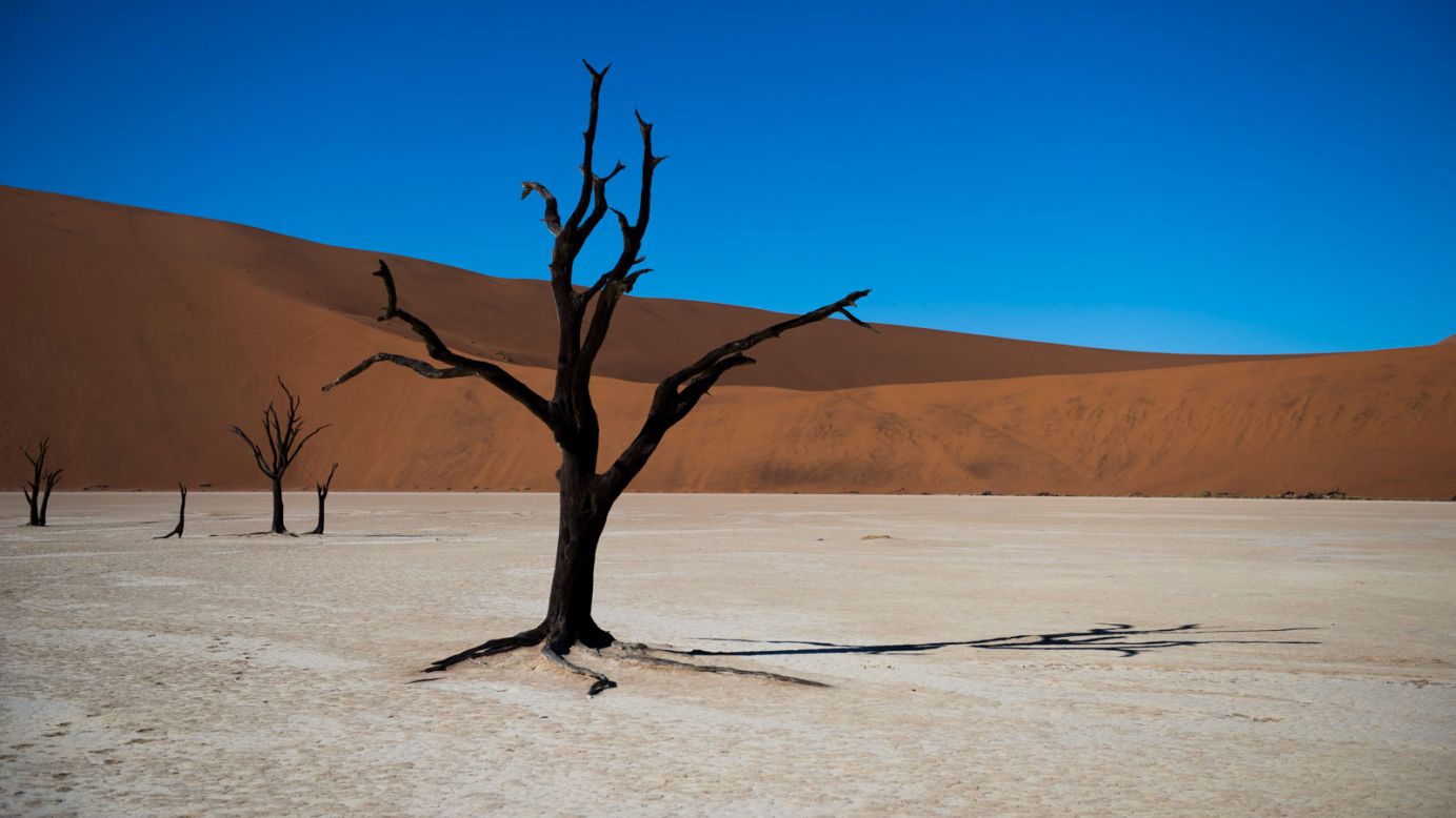 <strong>Namib Sand Sea, Namibia --</strong> Natural beauty is in abundance in Namibia, but not much comes close to the Namib Sand Sea. The Namib Desert stretches along Africa's southwestern coast with red-sand dunes that reach up to <a href="https://earthobservatory.nasa.gov/images/149130/namib-sand-sea" target="_blank" target="_blank">80 meters tall</a> in some places. The Sand Sea has now been a World Heritage site for 10 years.