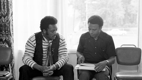 The Rev. Jesse Jackson and Andrew Young in an undated photo from the late 1960s.