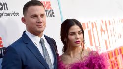 Channing Tatum (L) and his wife Jenna Dewan Tatum arrive at the premiere of Amazon's "Comrade Detective" at the Arclight Theatre on August 3, 2017 in Los Angeles, California.  (Photo by Kevin Winter/Getty Images)