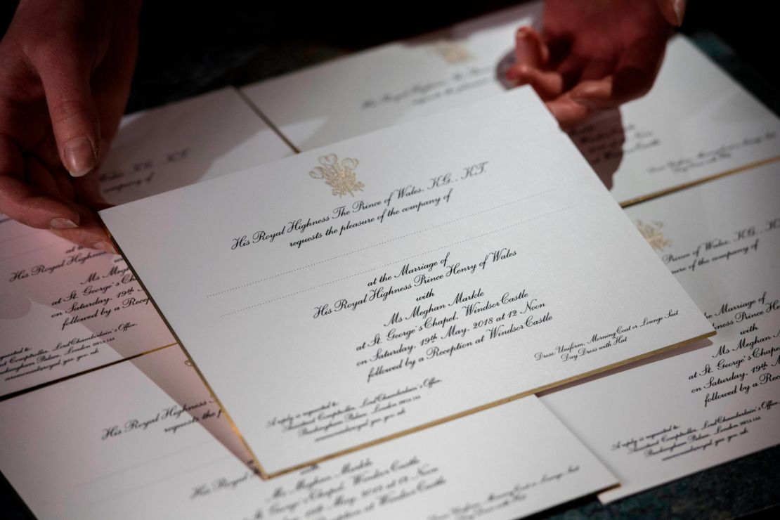 Lucky recipients have been sent invitations printed at the workshop of Barnard & Westwood.