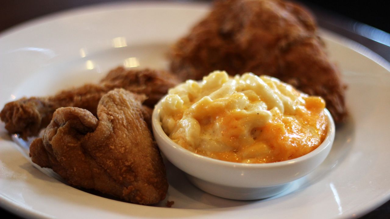 Fried chicken and mac 'n' cheese are staples at Paschal's in Atlanta.