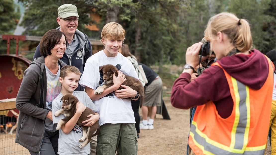 Families can snuggle sled-dog puppies aboard Alaska-bound Princess ships, thanks to the line's popular "Puppies in the Piazza" program. 