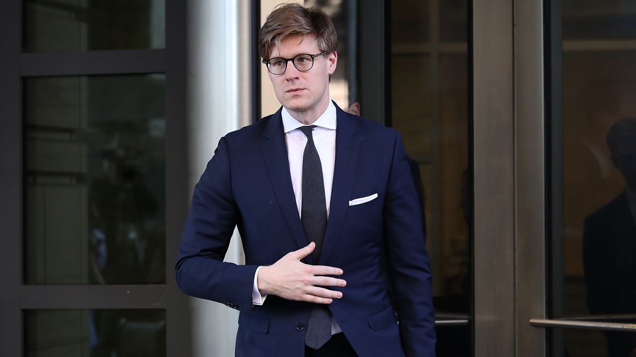 Attorney Alex van der Zwaan leaves U.S District Court after pleading guilty during a scheduled appearance February 20, 2018 in Washington, DC.  