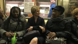 Cynthia Nixon runs for New York GovernorShe road subway w gaggle and supporters - about 30 people at first. Talked about her watershed moment - what made her want to run. She said it was the election of Donald Trump, coupled with Cuomo failing to increase education funding, despite promising to do so.