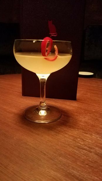 <strong>'Head in the clouds': </strong>One of the signature cocktails of the Alley Cat Amateur Theatre. 