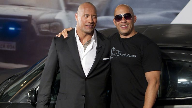 Dwayne "The Rock" Johnson and Vin Diesel are apparently no longer close. It all kicked off in 2016 when Johnson wrote in a now deleted Instagram posting about male co-stars he called "Candy a**es." Some fans theorized he was talking about Diesel. In 2018 Johnson <a href="index.php?page=&url=https%3A%2F%2Fwww.rollingstone.com%2Fmovies%2Ffeatures%2Fdwayne-johnson-movies-the-rock-rampage-w518693" target="_blank" target="_blank">confirmed to Rolling Stone magazine</a> that he and Diesel did not film their scenes together in "The Fate of the Furious."