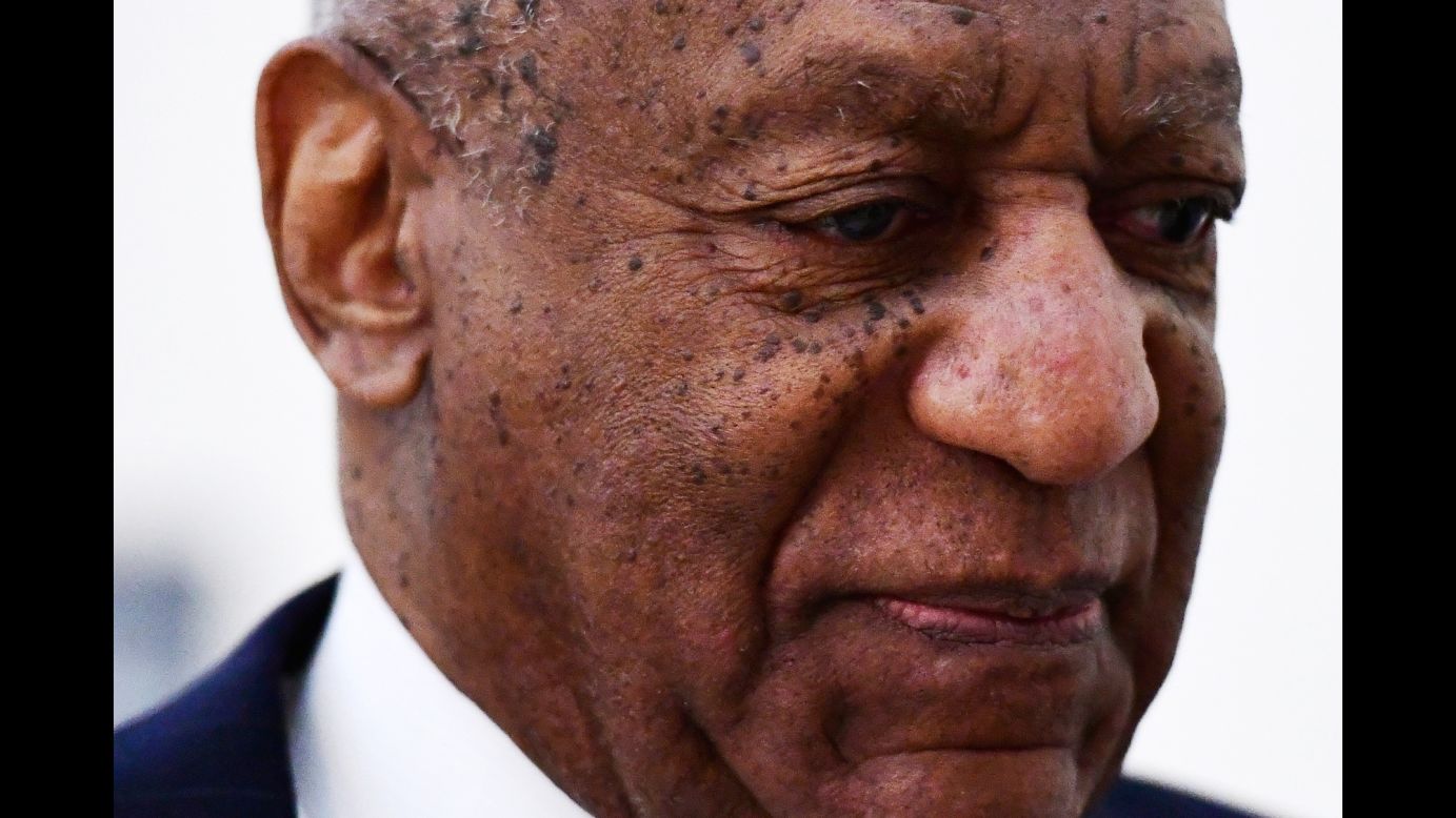 Comedian Bill Cosby walks back to a courtroom after a break in his trial in Norristown, Pennsylvania, on Wednesday, April 4. <a href="https://www.cnn.com/2018/03/06/us/bill-cosby-accusers/index.html" target="_blank">Cosby faces three counts of aggravated indecent assault</a> for allegedly drugging and assaulting Andrea Constand at his home in 2004. Cosby has denied any wrongdoing. His previous trial on those charges ended in a mistrial when jurors could not come to a unanimous verdict on any of the counts.
