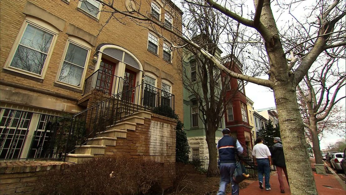 The Capitol Hill rowhouse in which Scott Pruitt rented a room.