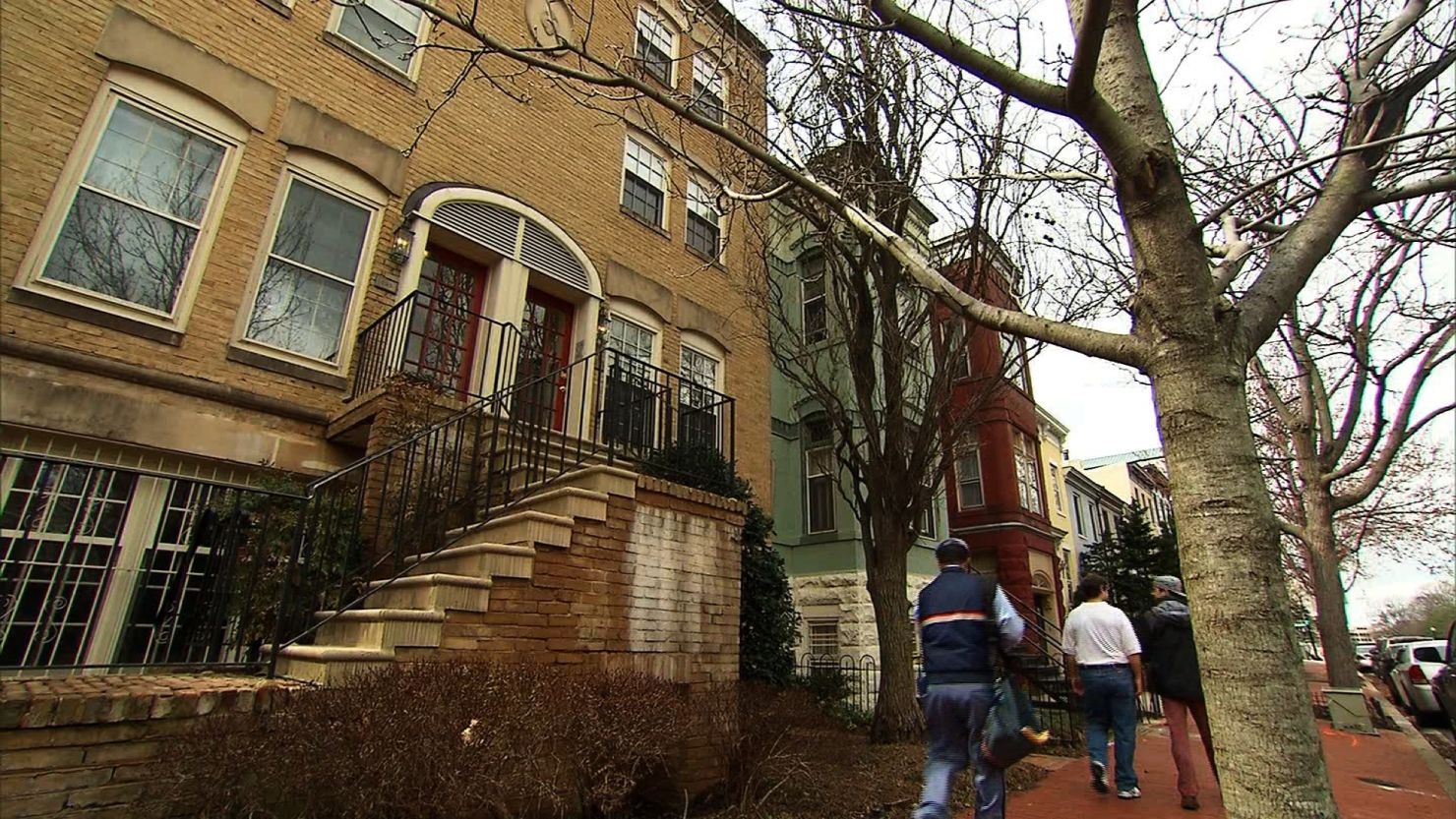 The Capitol Hill rowhouse (left) in which EPA Administrator Scott Pruitt rented a room from a lobbyist couple for $50 per night.