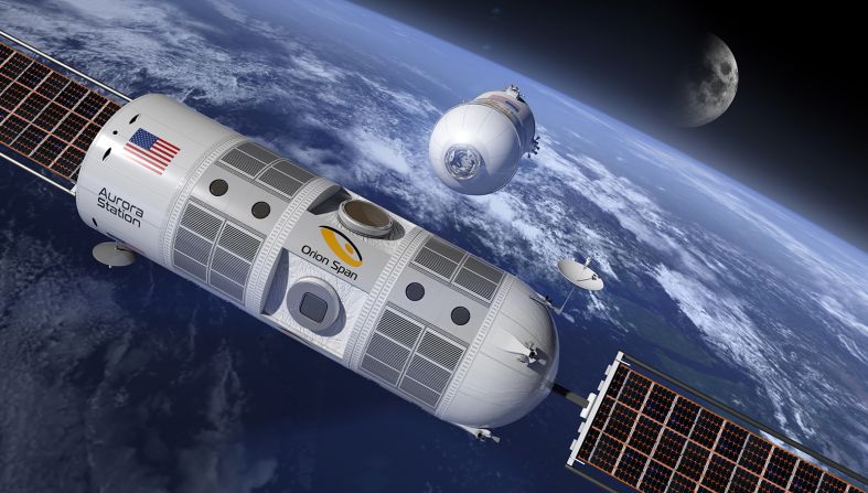 <strong>12 days in orbit: </strong>The fully modular space station is designed to host six people at a time, including two crew members, for 12-day space <a href="index.php?page=&url=http%3A%2F%2Fwww.cnn.com%2Ftravel">travel</a> tours. 