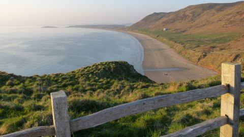 Rhossili Beach: One of Europe's finest stretches of sand.