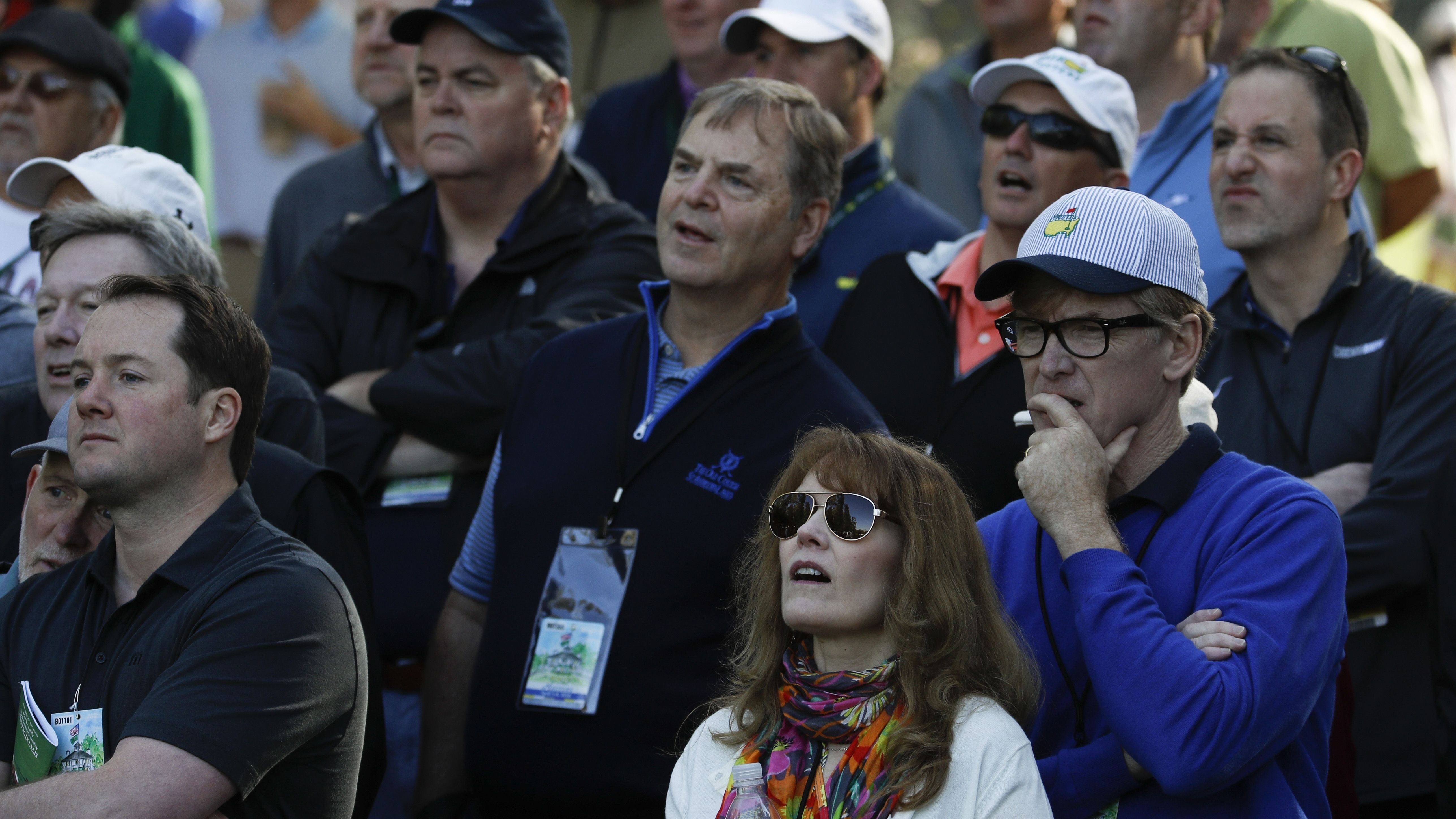 Fans watch the action on Friday.