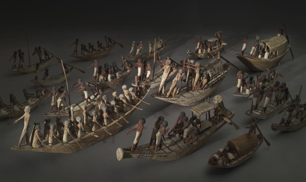 The tomb included some 58 model boats, as well as models of carpenters, weavers, brick-makers, bakers and brewers.  