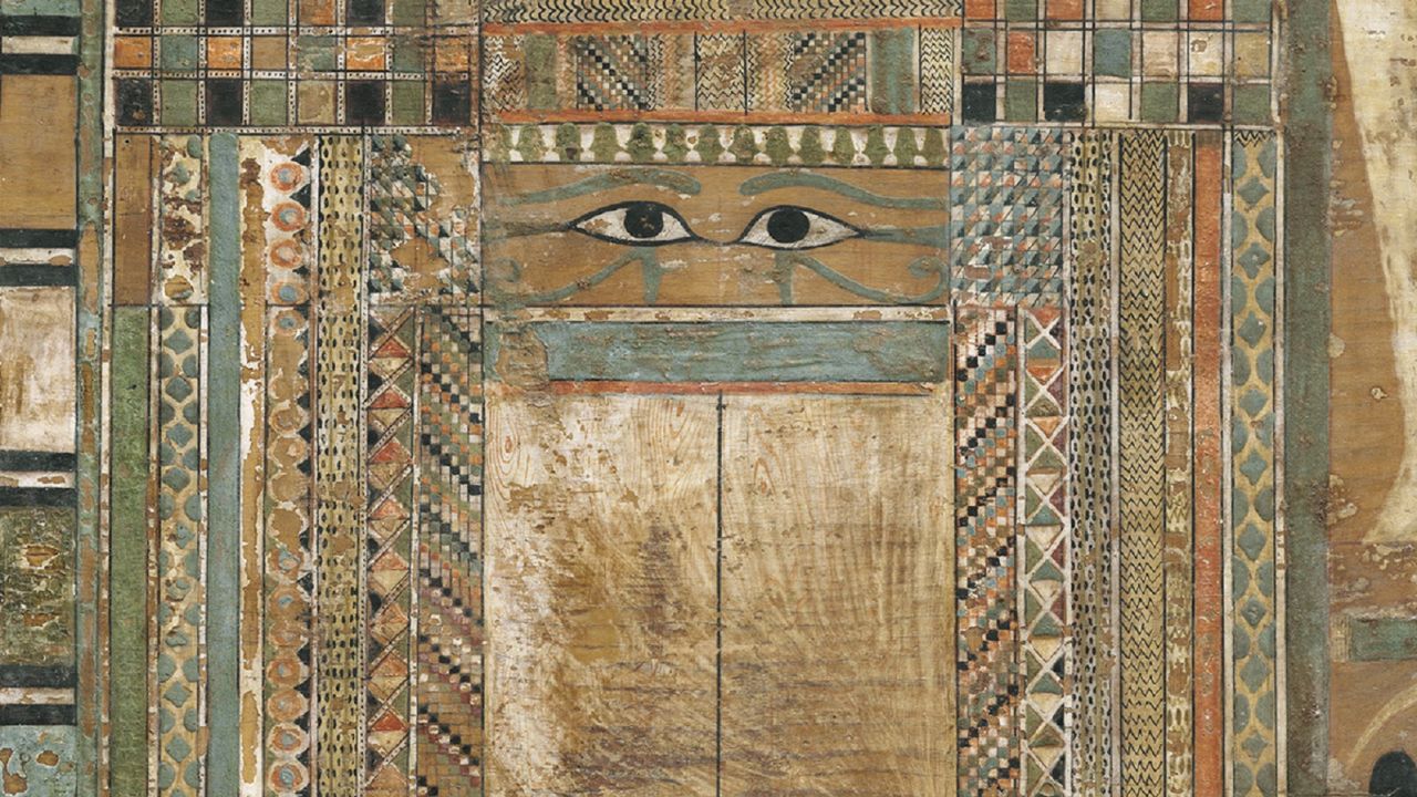 The painted front panel of Djehutynakht's coffin