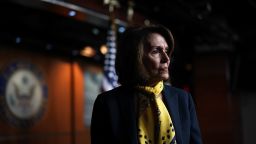 WASHINGTON, DC - MARCH 01:  U.S. House Minority Leader Rep. Nancy Pelosi (D-CA) leaves after a weekly news conference March 1, 2018 on Capitol Hill in Washington, DC. Pelosi held a weekly news conference to fill questions from members of the media. (Alex Wong/Getty Images)