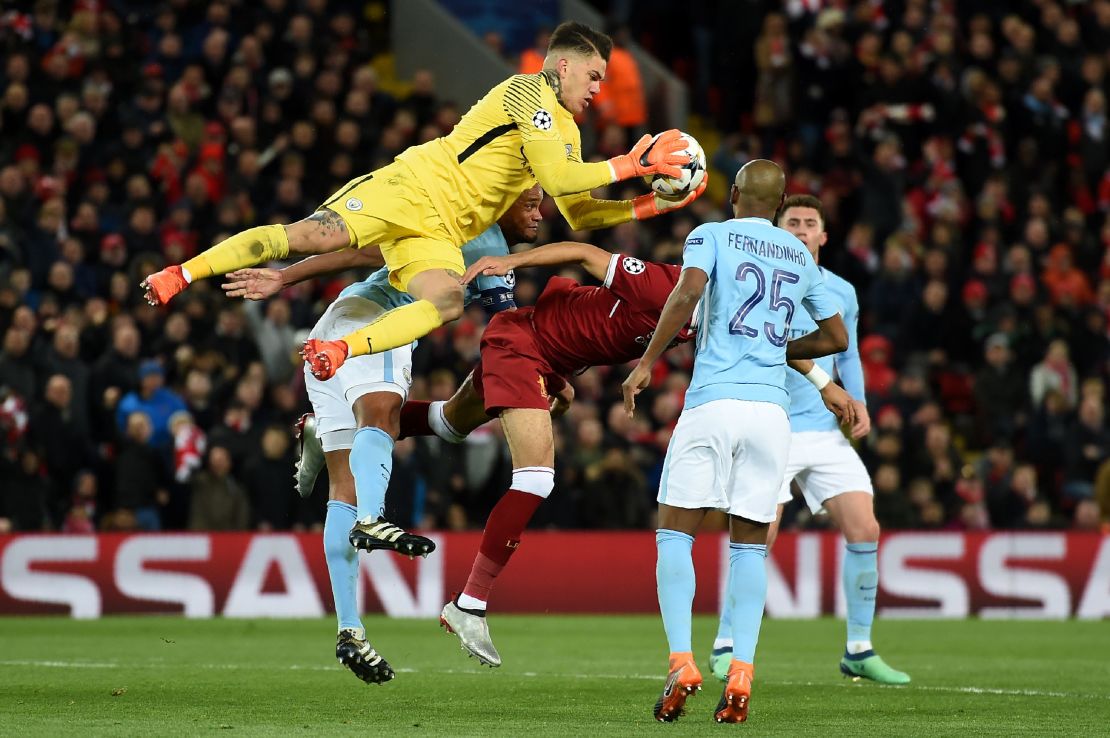 Brazilian goalkeeper Ederson has been a revelation for City this season. 