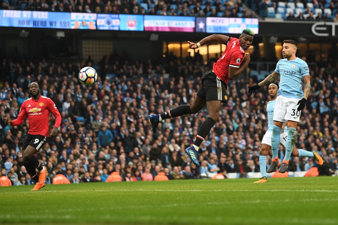 Paul Pogba's second goal came from a brilliant header.