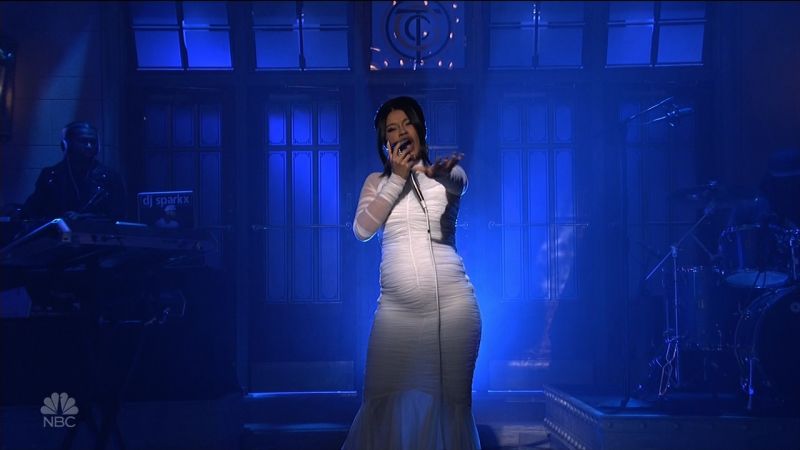 Cardi B Reveals Apparent Baby Bump On ‘SNL’ | CNN Business