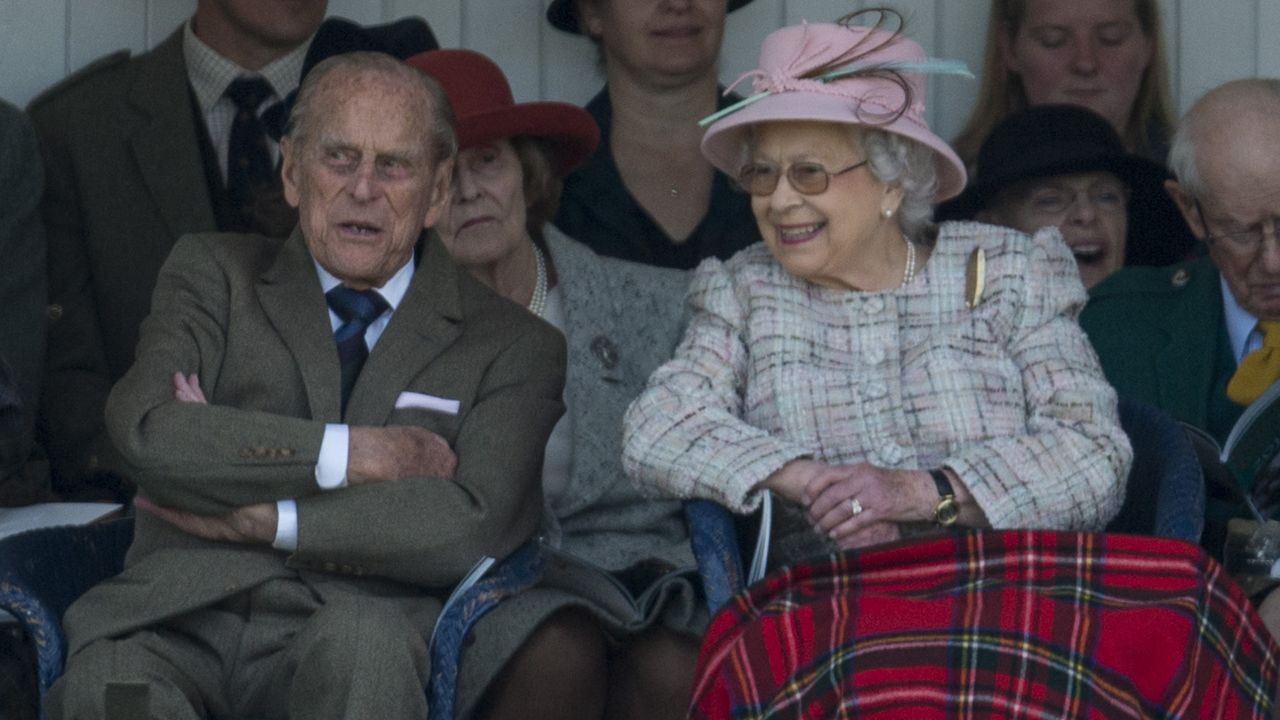 Queen Elizabeth II and Prince Philip attend the 2017 Braemar Highland Gathering in Braemar, Scotland.