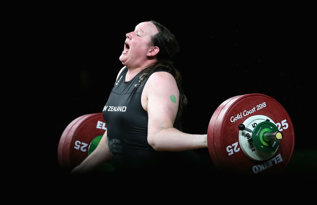 ... Hubbard injured her arm trying to lift 132kg.