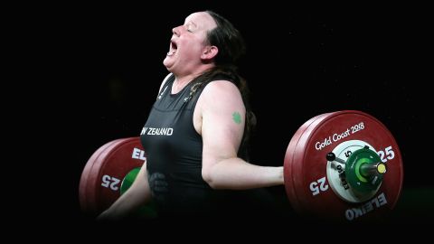 ... Hubbard injured her arm trying to lift 132kg.