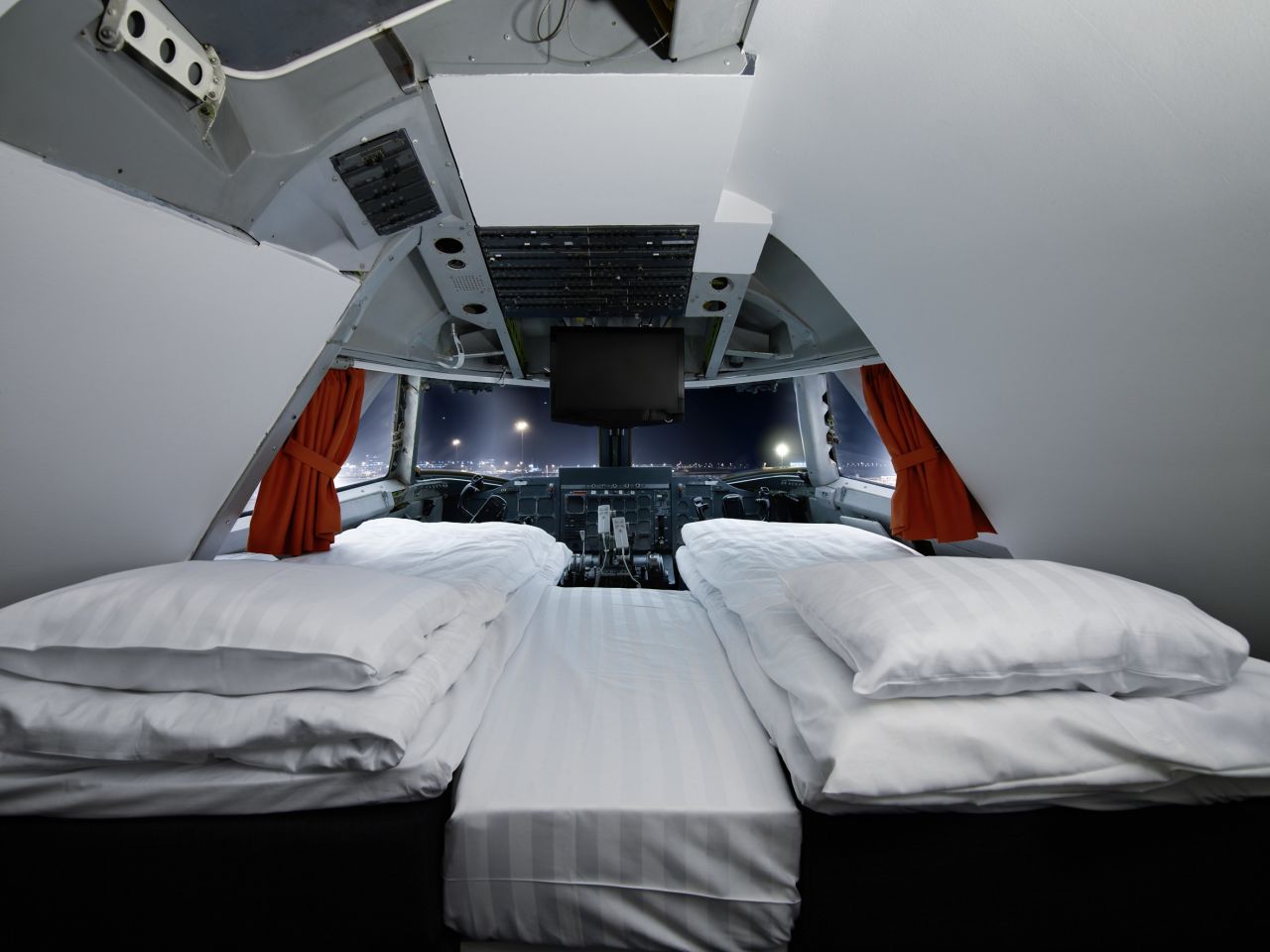 You can stay inside an old jet in the Jumbo Stay Hotel.