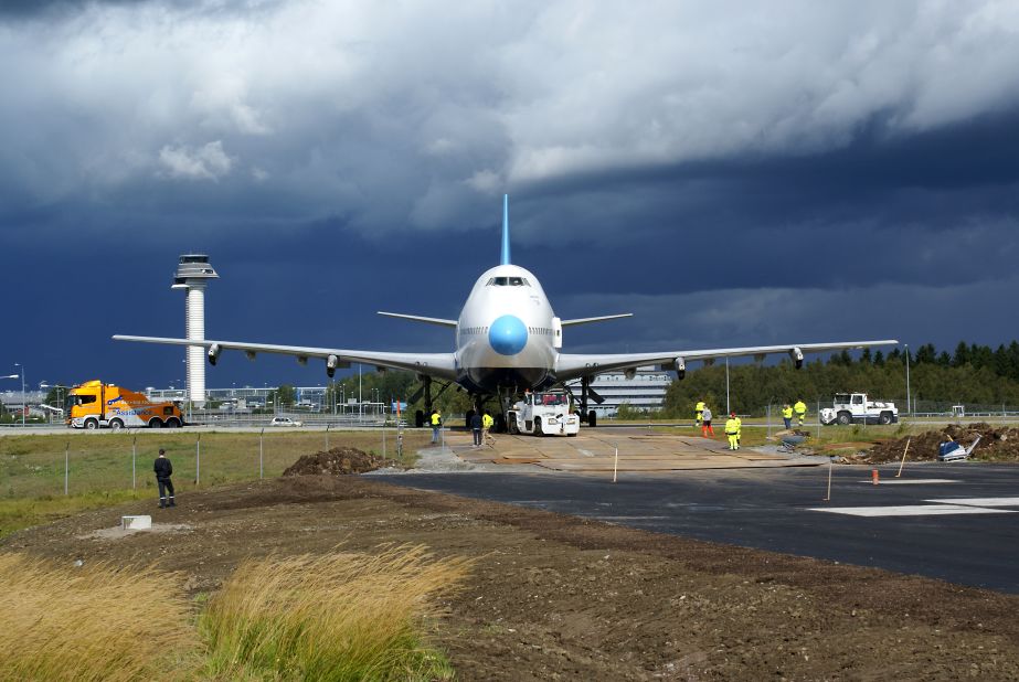 <strong>Aircraft hotel:</strong> Sometimes aircraft get unusual regenerations. A Boeing 747 at Stockholm Arlanda Airport, pictured, has become a hotel.           