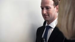 WASHINGTON, DC - APRIL 09:  Facebook CEO Mark Zuckerberg arrives at a meeting with U.S. Sen. Bill Nelson (D-FL), ranking member of the Senate Committee on Commerce, Science, and Transportation, April 9, 2018 on Capitol Hill in Washington, DC. Zuckerberg is scheduled to testify before a few Congressional committees this week on the mass users data Facebook has shared with political operatives.  (Photo by Alex Wong/Getty Images)
