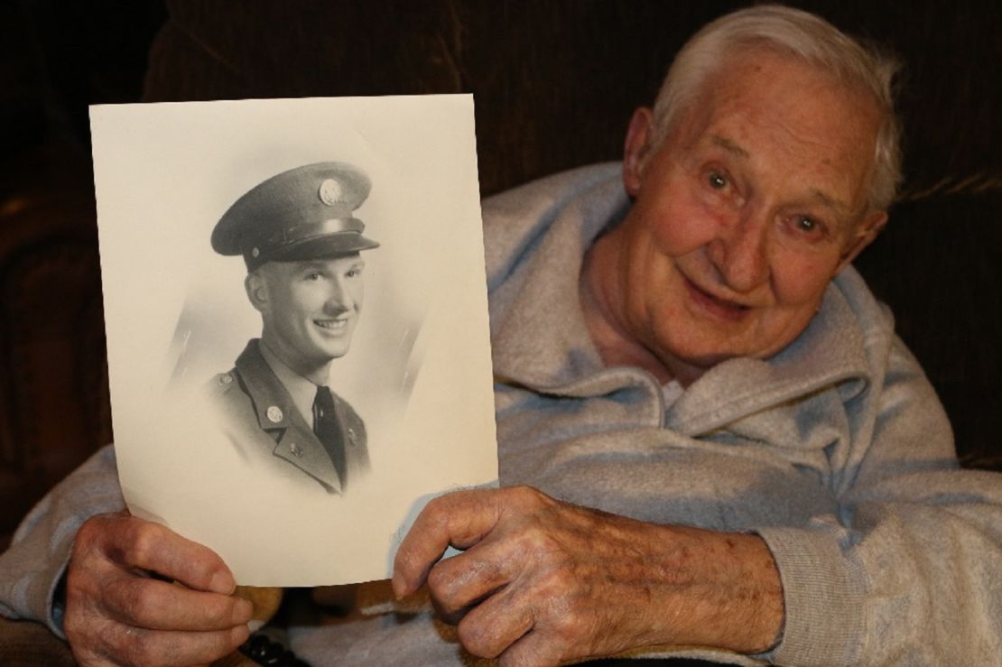 Carl Patrinos, 99, fought with the 32nd Infantry Division in the Pacific. 