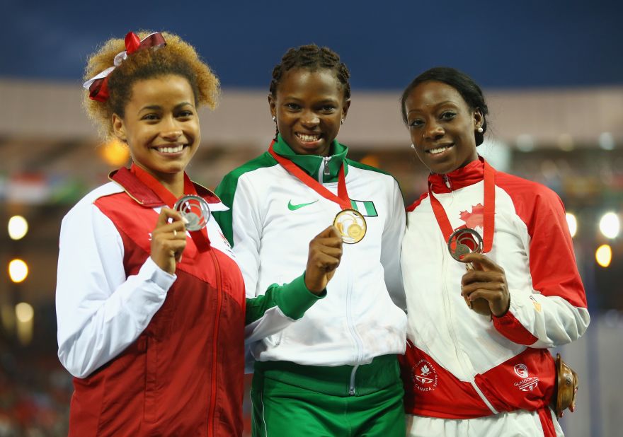 Sawyers won a silver medal in the 2014 Commonwealth Games in Glasgow.