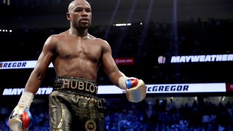 Floyd Mayweather Jr. has a perfect 50-0 record in his professional boxing career.