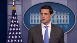 WASHINGTON, DC - SEPTEMBER 28: Homeland Security Advisor Tom Bossert speaks during the daily news briefing at the James Brady Press Briefing Room of the White House, September 28, 2017 in Washington, DC. Bossert discussed the federal government's response to the devastation in Puerto Rico caused by Hurricane Maria. (Photo by Drew Angerer/Getty Images)