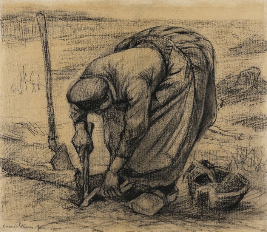 "Planteuse de betteraves" (1885) by Vincent van Gogh. Estimate: $2-3 million.