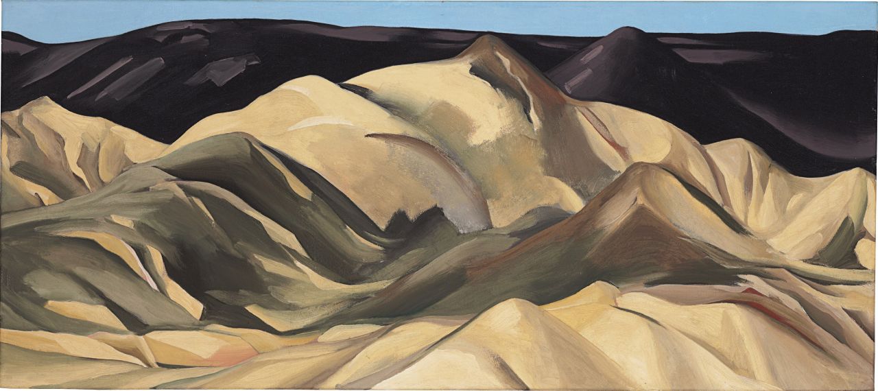 "Near Abiquiu, New Mexico" (1931) by Georgia O'Keeffe. Estimate: $3-5 million.