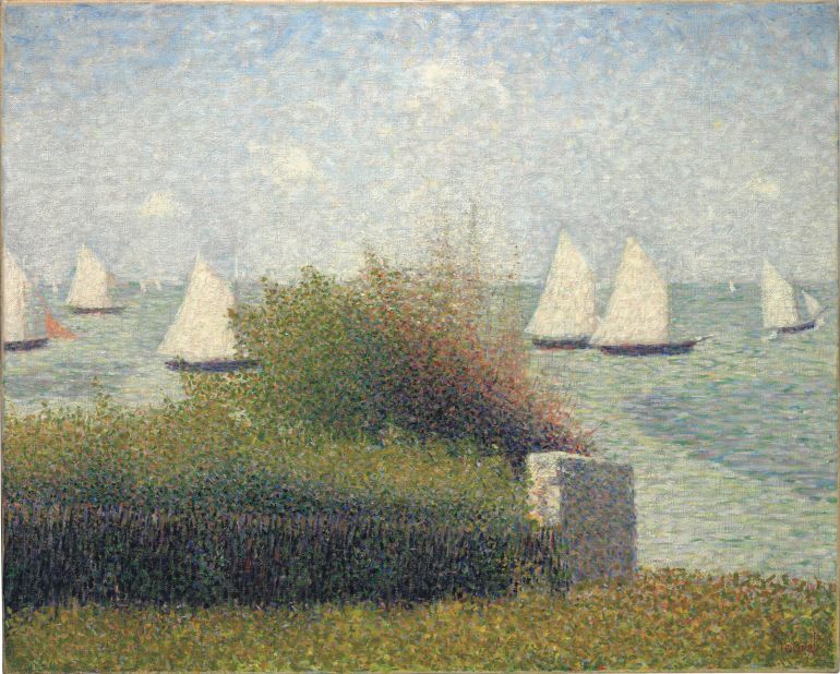 Georges Seurat's "La rade de Grandcamp (Le port de Grandcamp)" auctions for over $34 million. Estimate: In the region of $40 million Sold: $34,062,500