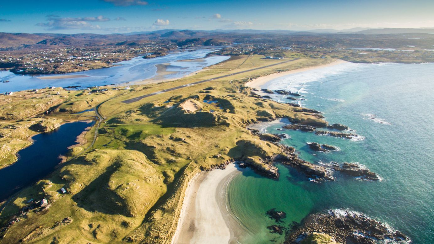 <strong>April: </strong>The approach to Donegal Airport, on Ireland's Atlantic coastline, was named the world's most scenic by booking platform PrivateFly. 